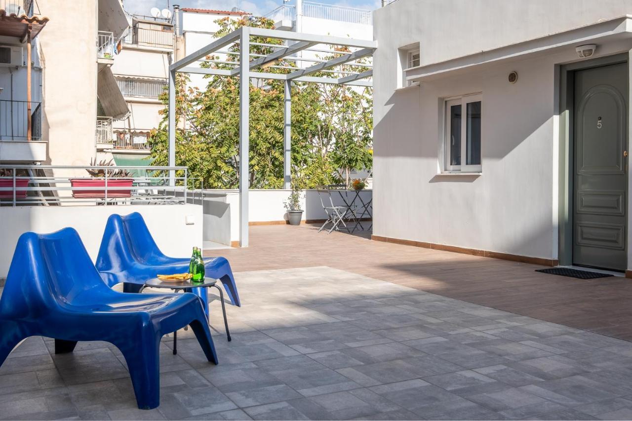 Central5 Boutique Apartments With Common Garden Next To Metro Athen Eksteriør billede