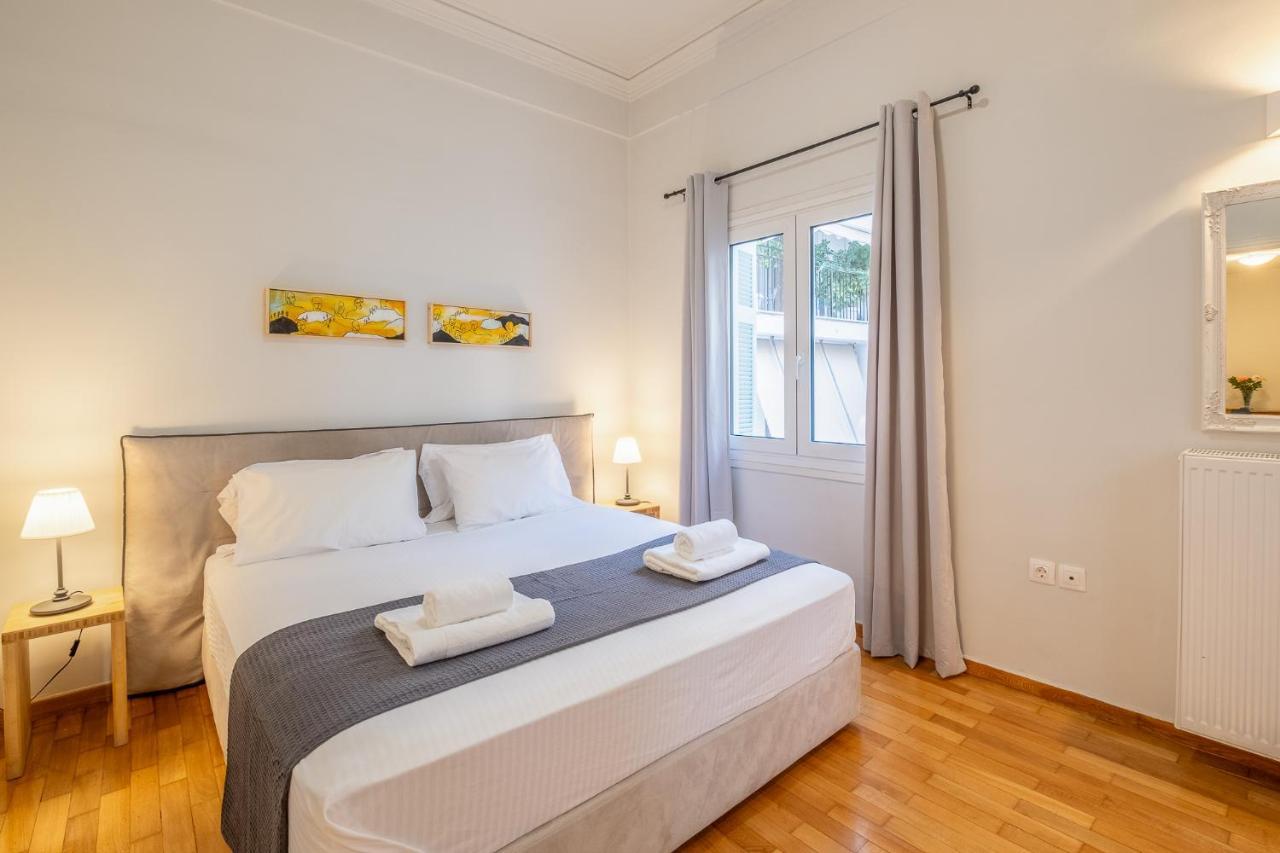 Central5 Boutique Apartments With Common Garden Next To Metro Athen Eksteriør billede